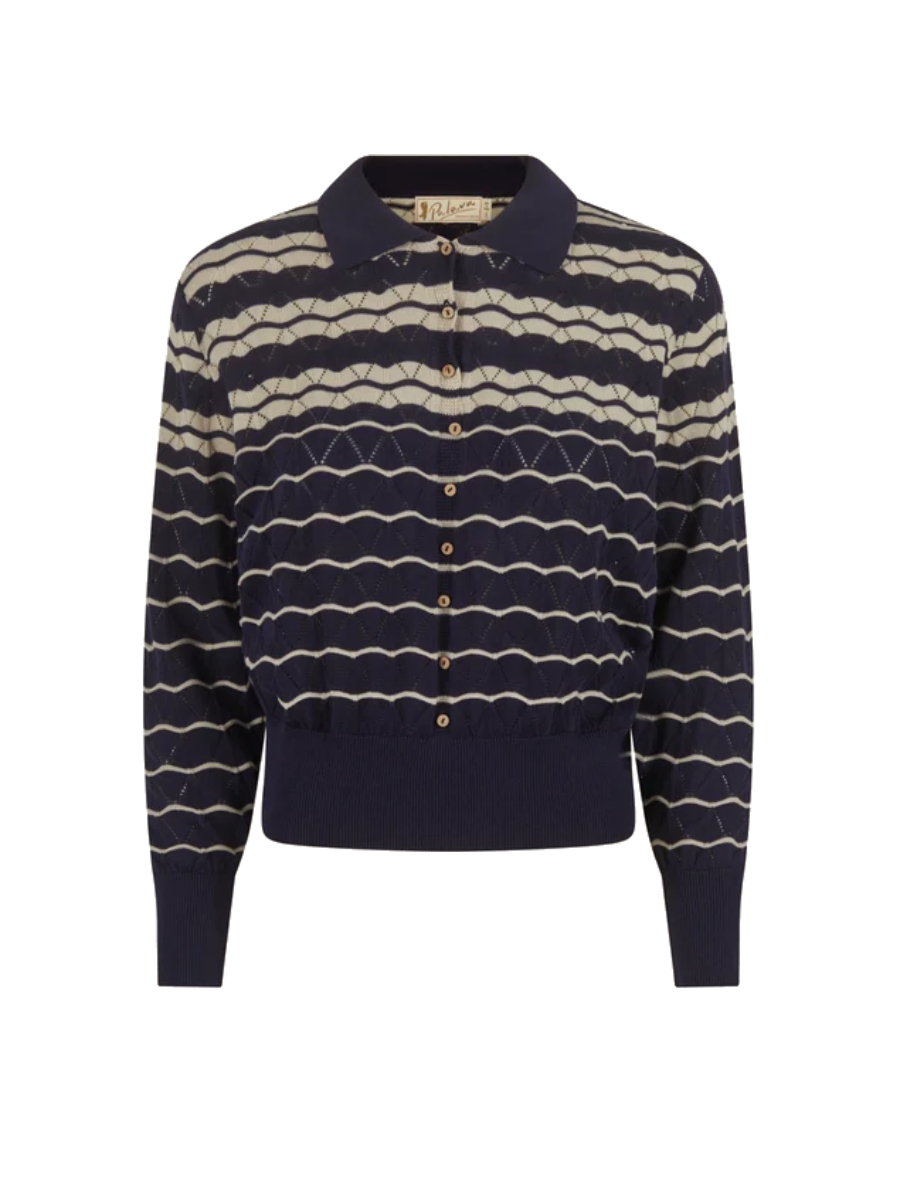Palava Pullover Dolly Top Navy Stripe dunkelblau