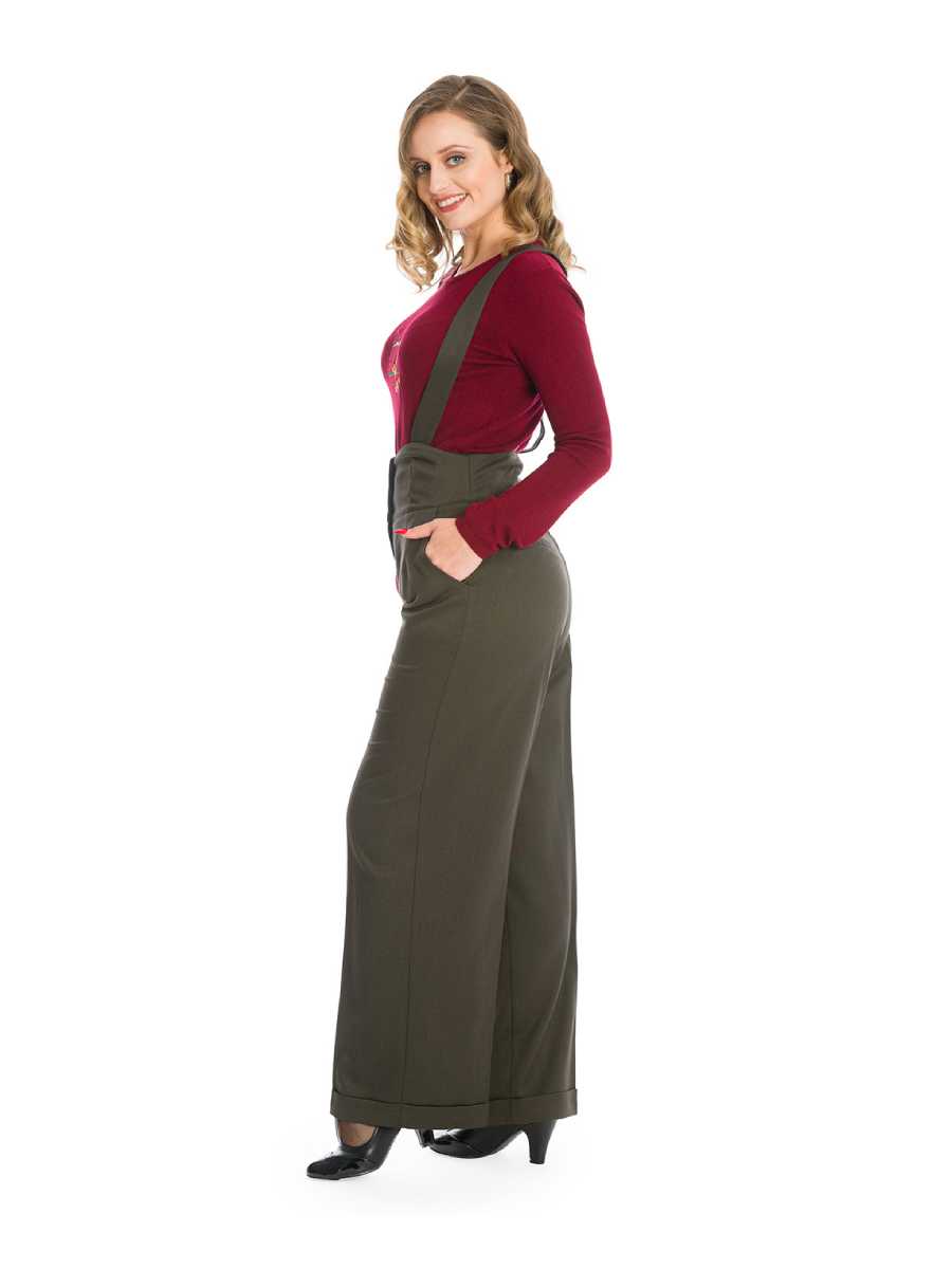 Banned Marlenehouse Her Favourites Trouser olivgrün