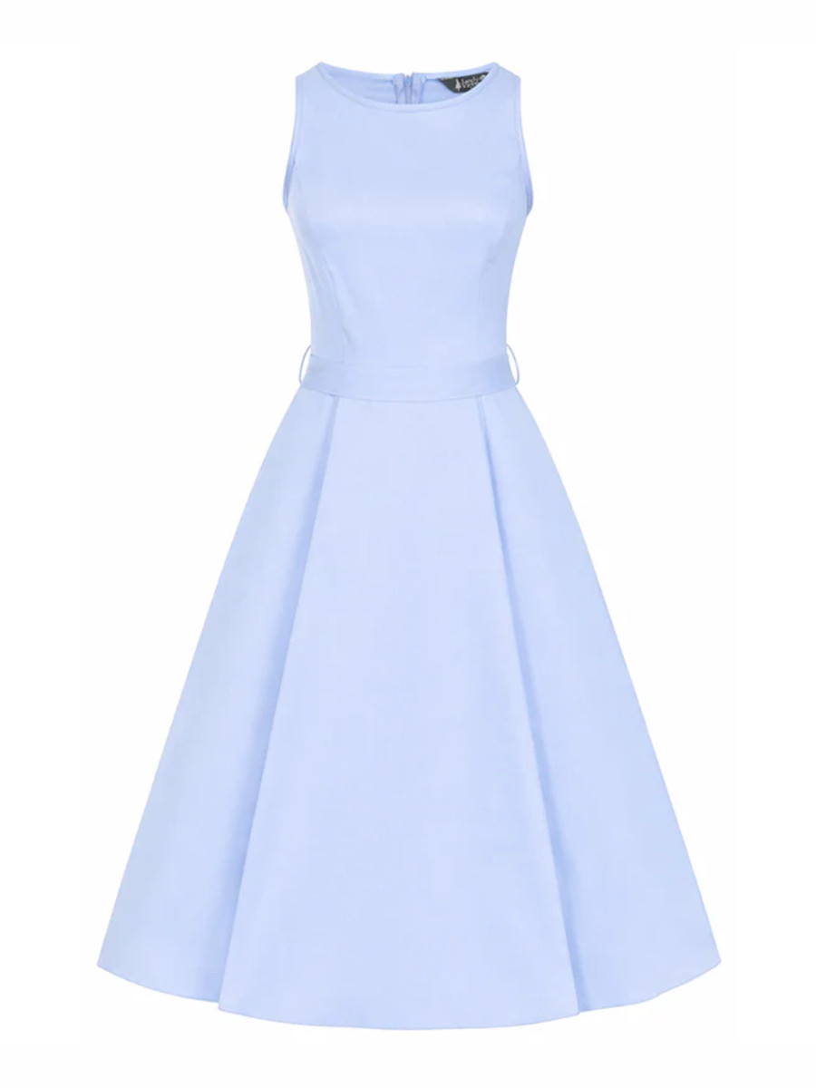 Lady V London Kleid Hepburn Dress Celestine hellblau