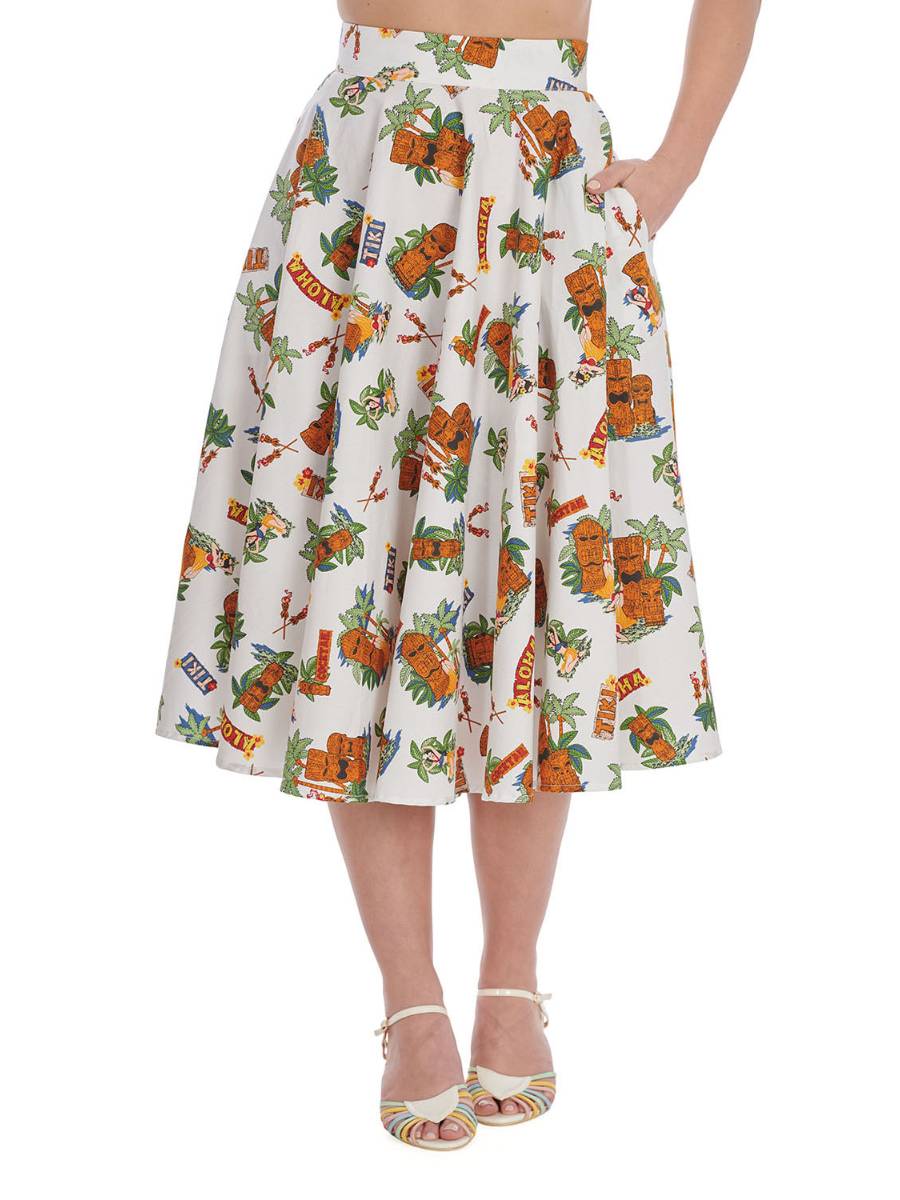 Banned Tiki Club Swing Skirt