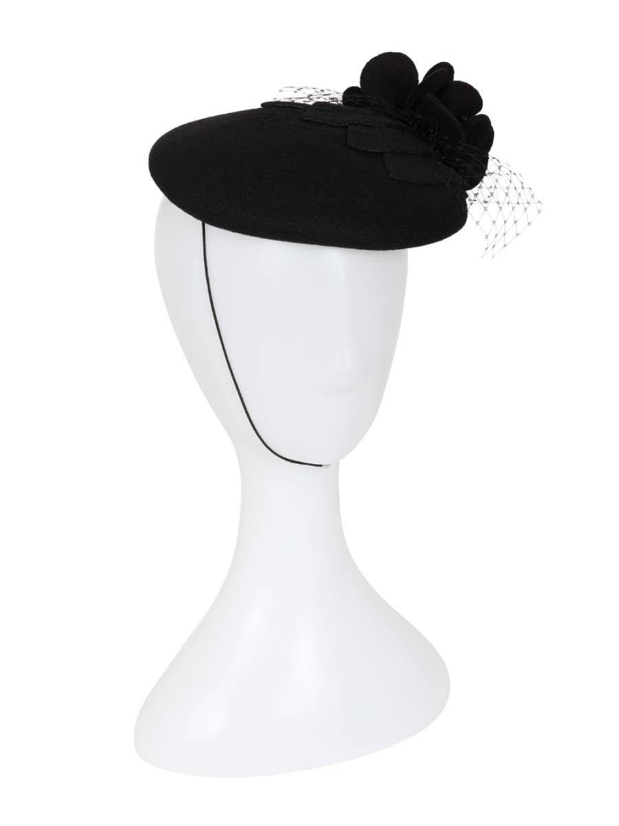 Banned Hut Noir Veil Hat schwarz