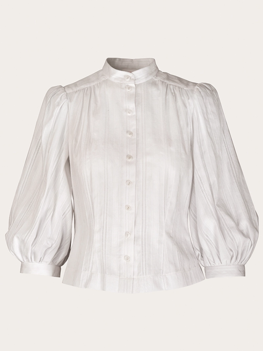 Emmy Effortless Edwardian Blouse White Lace