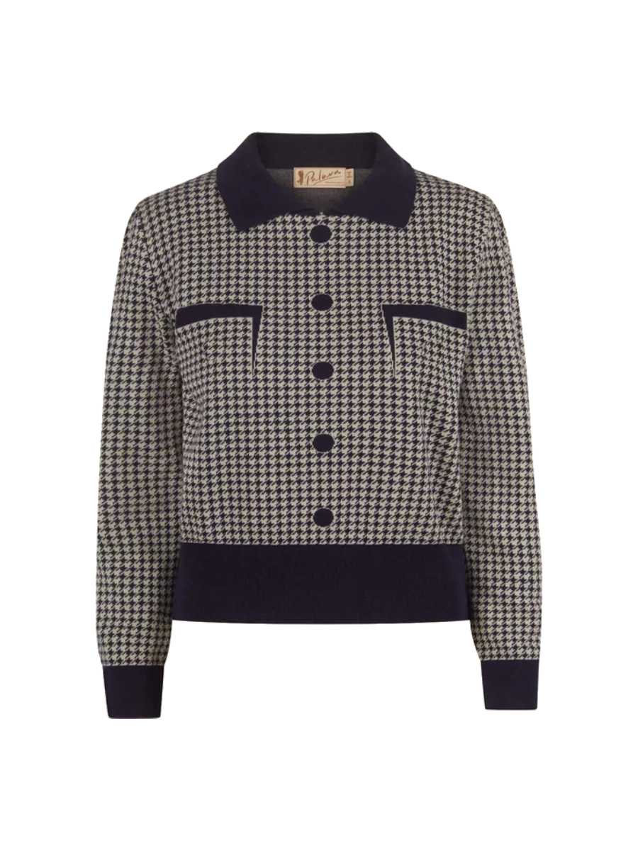 Palava Pullover Belle Top Houndstooth dunkelblau