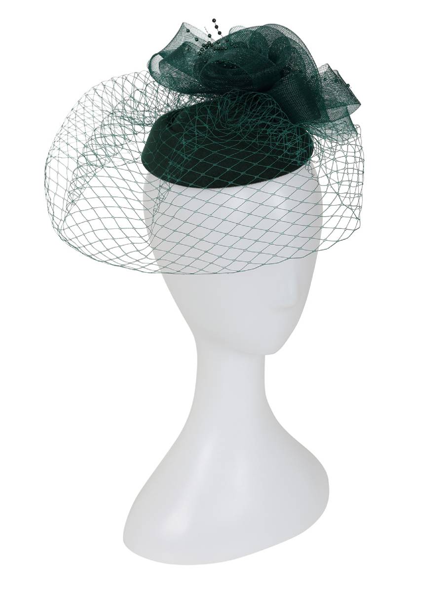 Banned Fascinator Royal Bloom dunkelgrün
